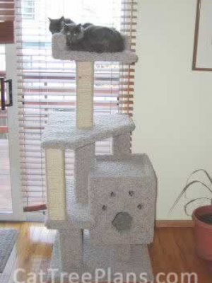 how to make a cat tree Cat Tree Plans Customer 008