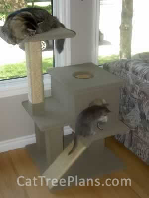 how to make a cat tree Cat Tree Plans Customer 040