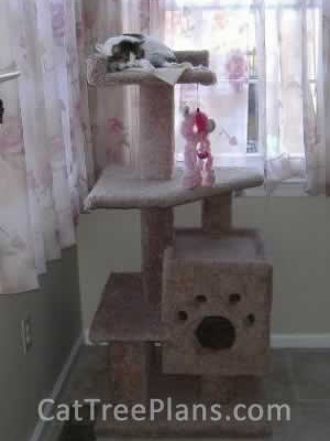 how to make a cat tree Cat Tree Plans Customer 041