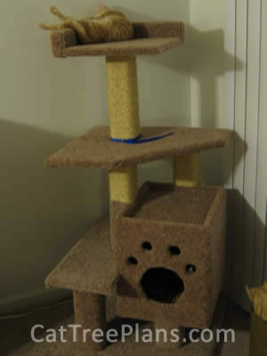 how to make a cat tree Cat Tree Plans Customer 082