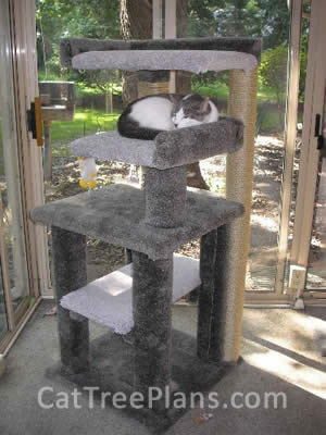 how to make a cat tree Cat Tree Plans Customer 112