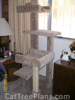 how to make a cat tree Cat Tree Plans Customer 118