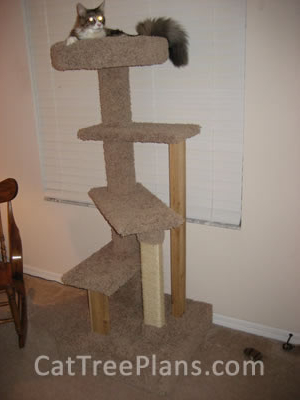 how to make a cat tree Cat Tree Plans Customer 125