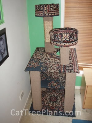 how to make a cat tree Cat Tree Plans Customer 129