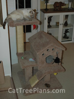 how to make a cat tree Cat Tree Plans Customer 131