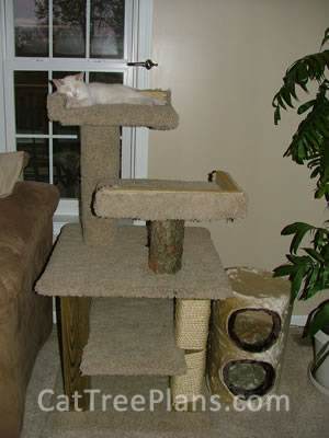 how to make a cat tree Cat Tree Plans Customer 134